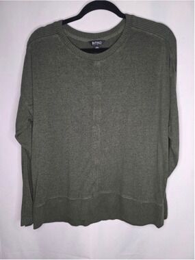 Buffalo David Bitton Olive Green Crew Neck Sweater Medium
